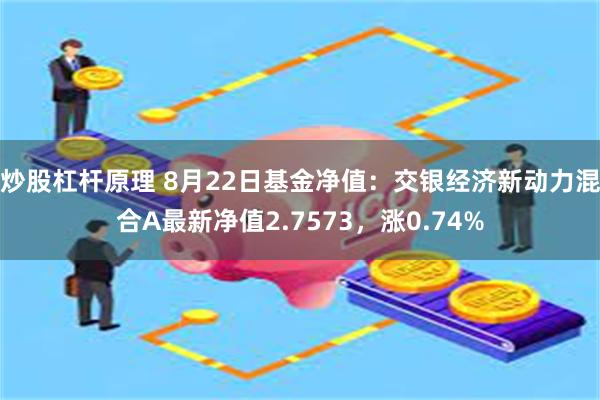 炒股杠杆原理 8月22日基金净值：交银经济新动力混合A最新净值2.7573，涨0.74%