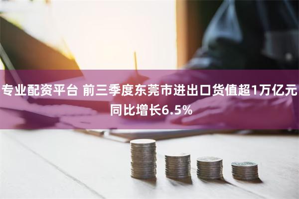 专业配资平台 前三季度东莞市进出口货值超1万亿元 同比增长6.5%