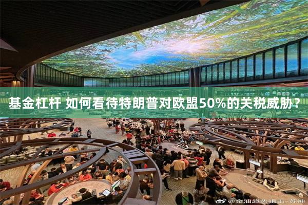 基金杠杆 如何看待特朗普对欧盟50%的关税威胁？